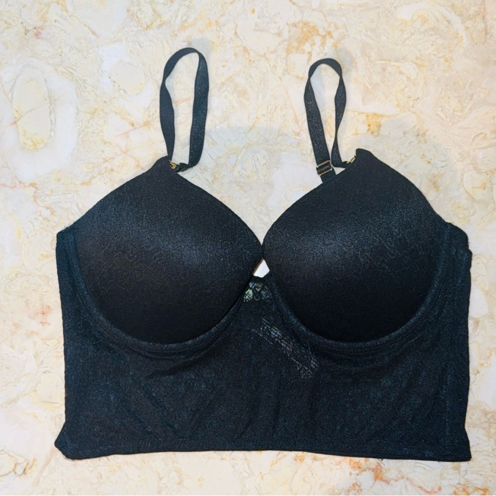 Victoria's Secret Corset Black Lace Bra.